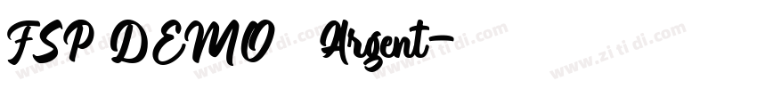 FSP DEMO   Argent字体转换